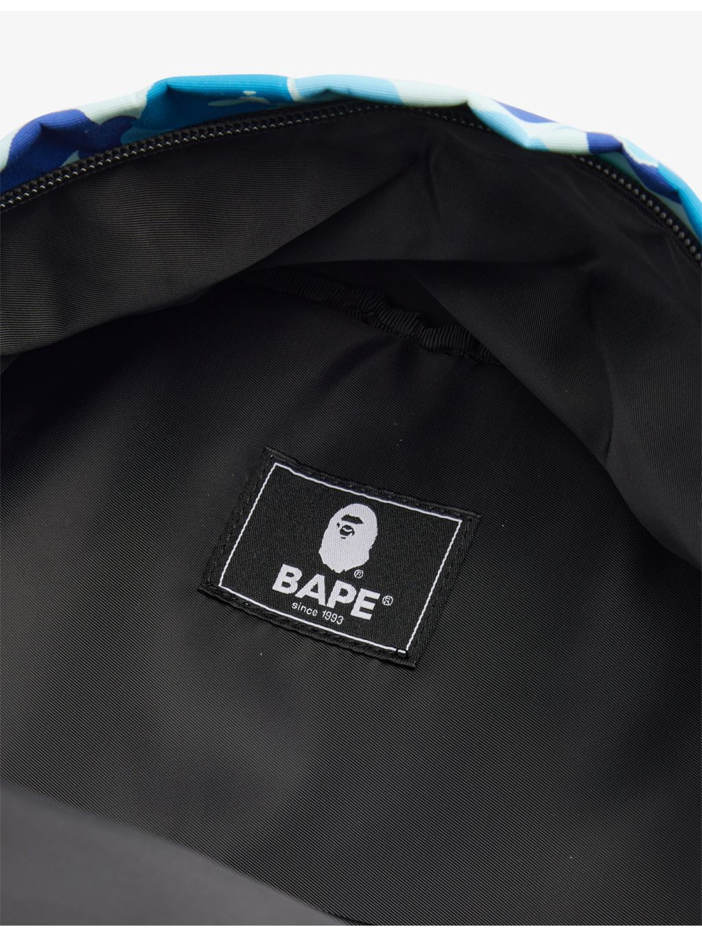 A Bathing Ape camo shark woven daypack - British product