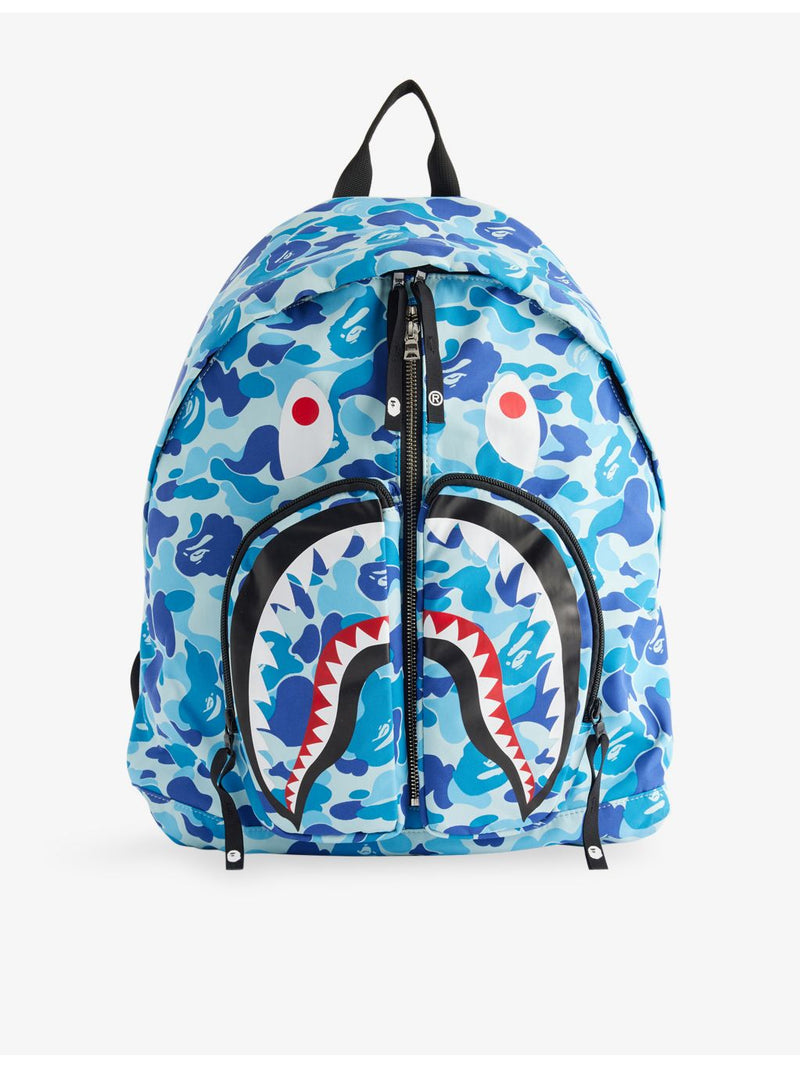 A Bathing Ape camo shark woven daypack - British product