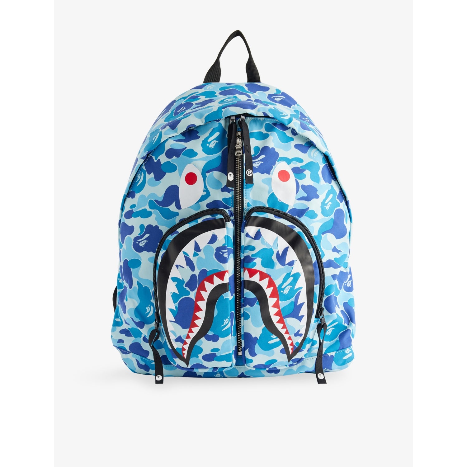 A Bathing Ape camo shark woven daypack - British product