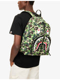 A Bathing Ape camo shark woven daypack - British product