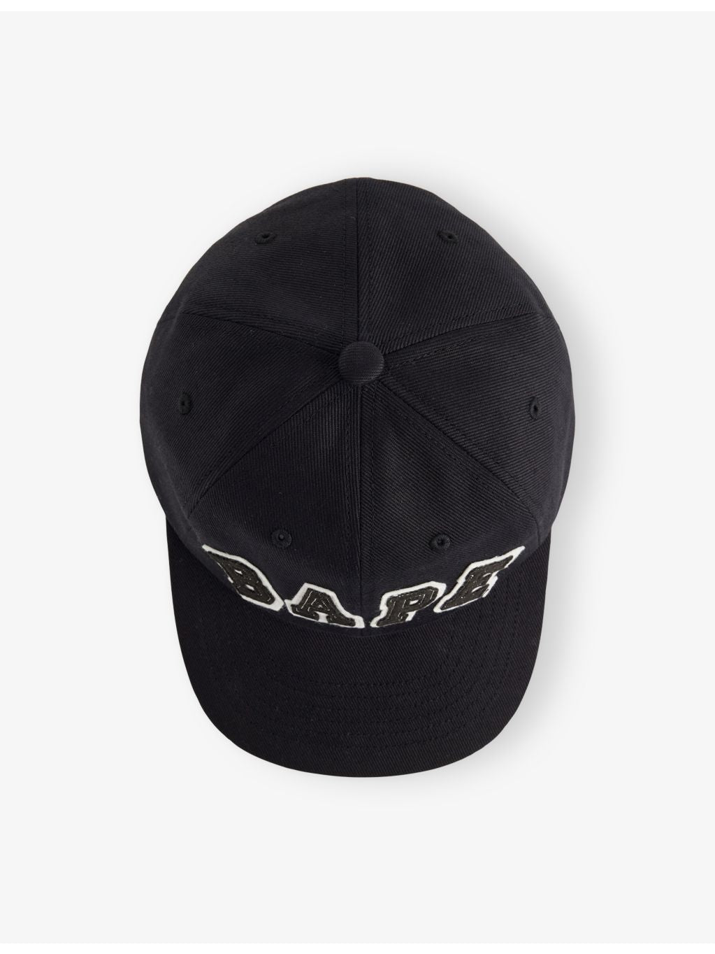 A Bathing Ape cotton-twill cap with domed crown and curved brim - British product