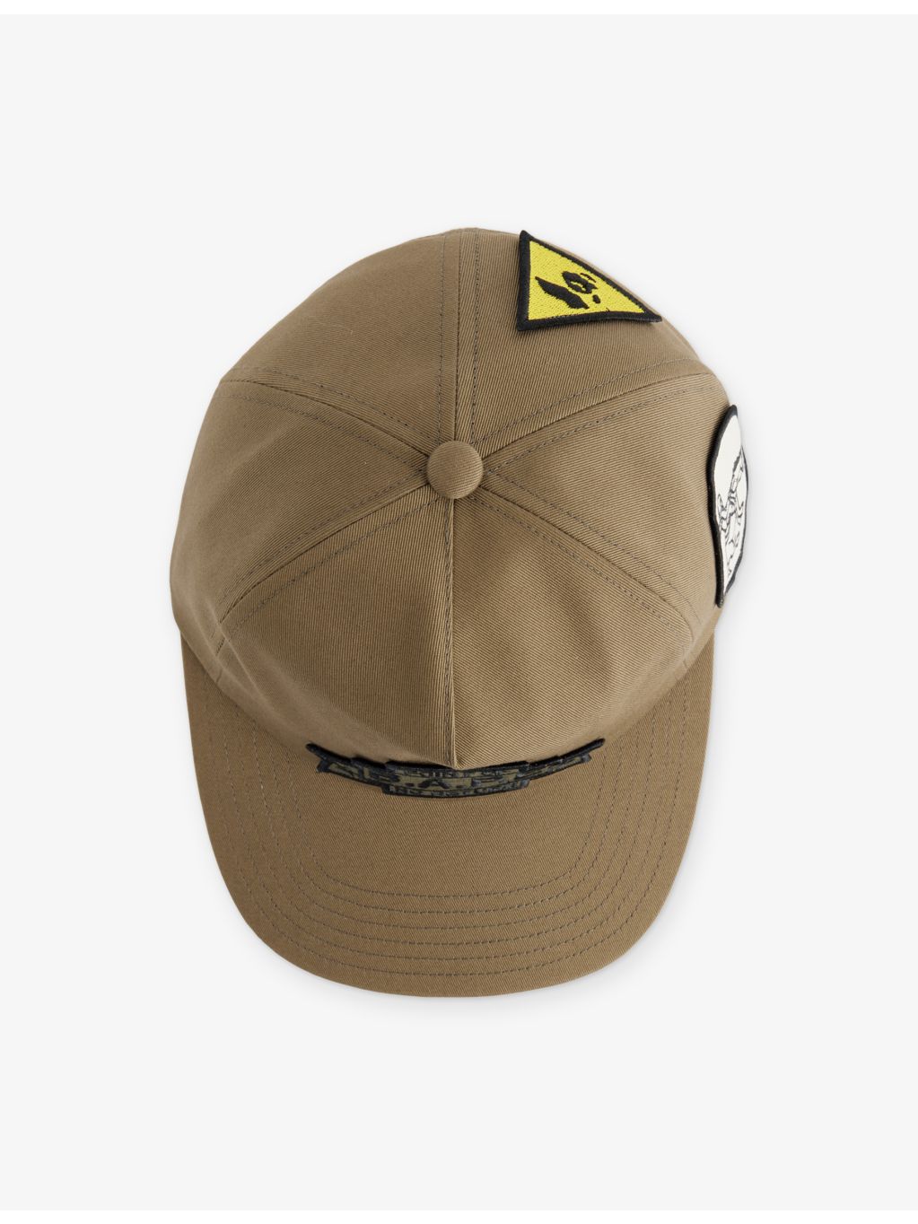 A Bathing Ape cotton twill cap with embroidered patch, UK version