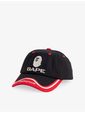 A Bathing Ape cotton-twill cap with embroidered branding - British product