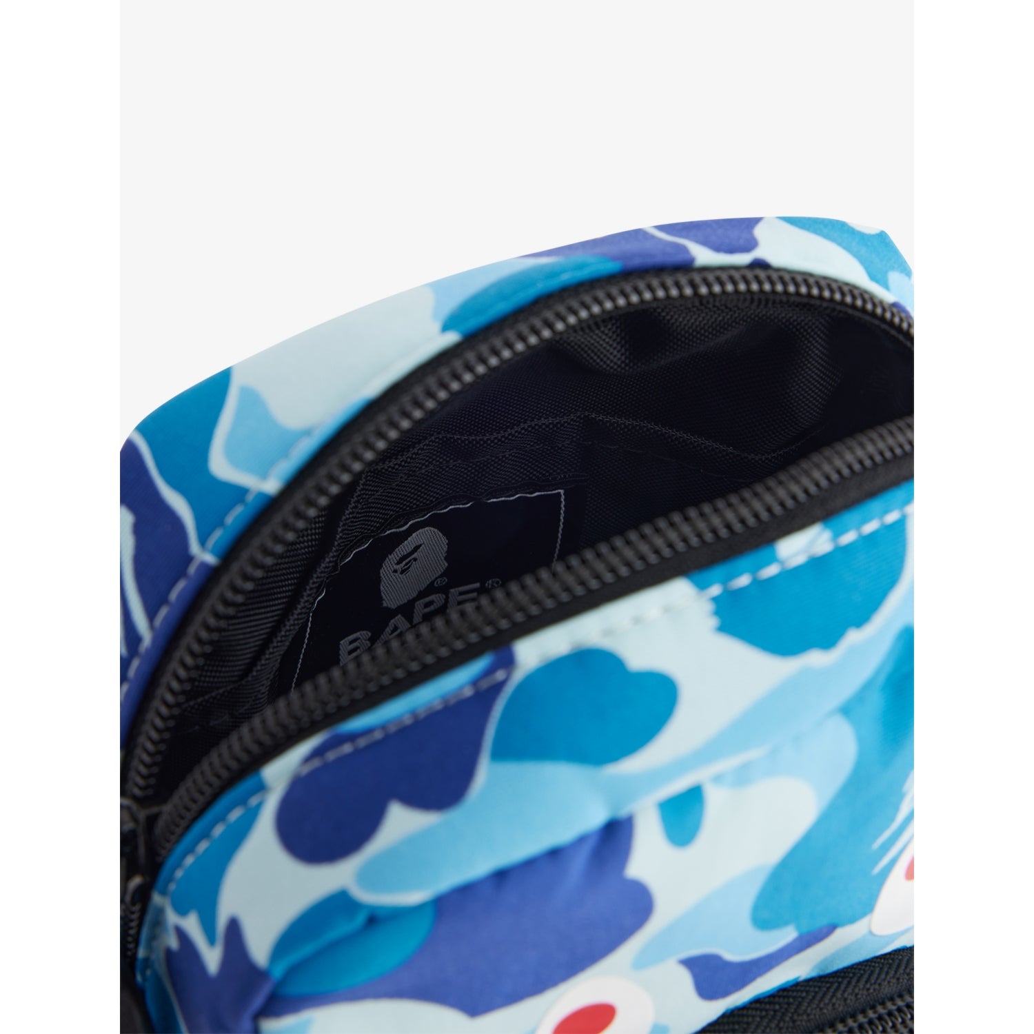 A Bathing Ape camo shark cross body bag - British product