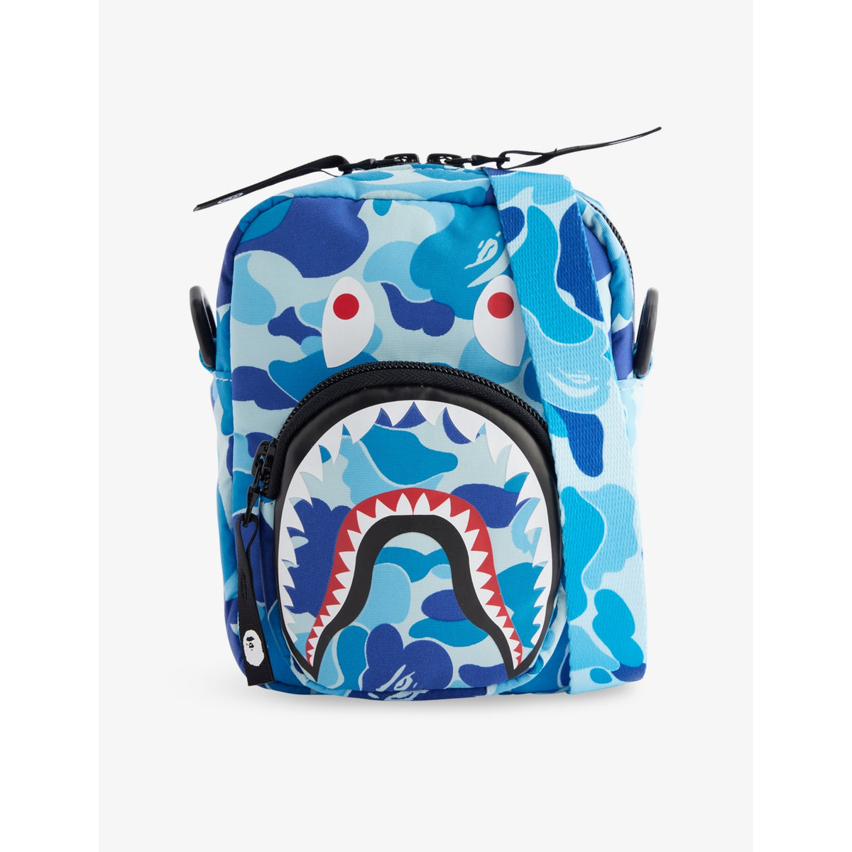 A Bathing Ape camo shark cross body bag - British product