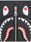 BAPE faux-leather mini bag with shark motif, imported from the UK