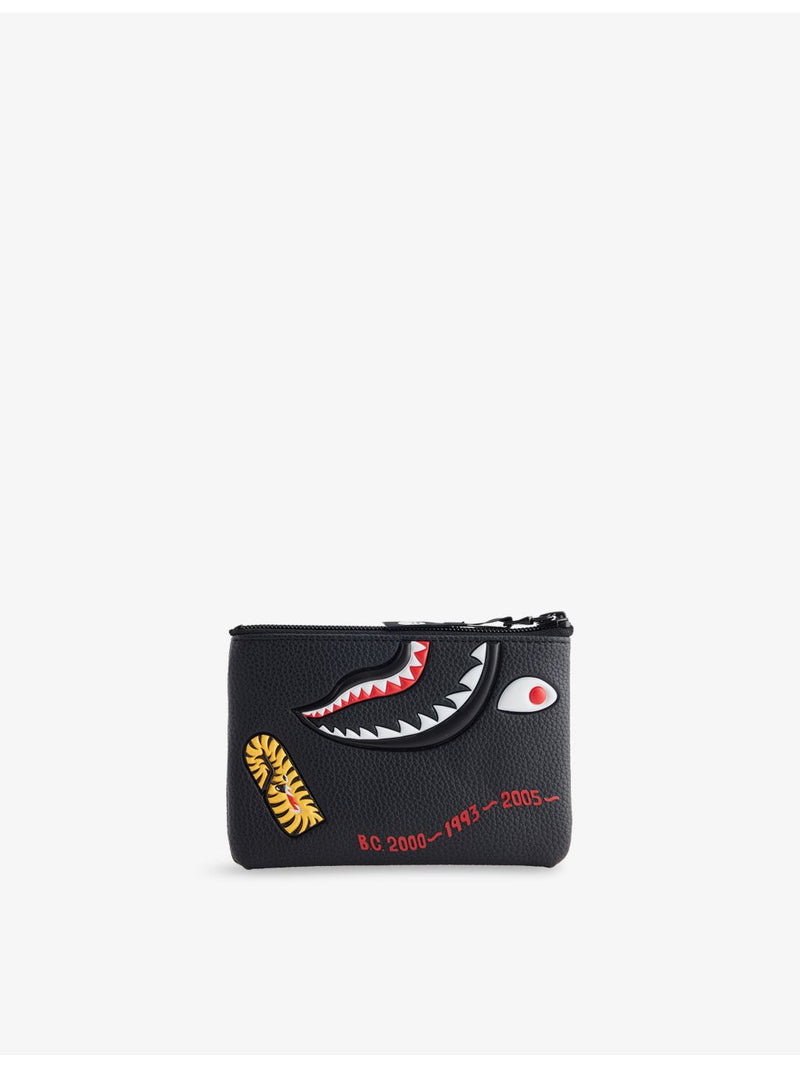 A Bathing Ape Shark Mini Leather Wallet (British brand)
