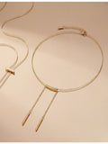 Amadeus Gia large link gold plated necklace 50cm, imported from the UK