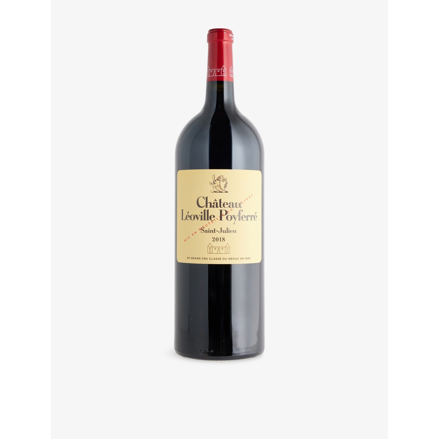 Château Léoville Poyferré red wine Saint Julien 2018 1500ml - British product