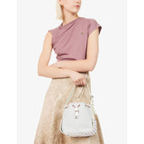 Vivienne Westwood Stacey cotton bucket bag with stripe pattern (British brand)