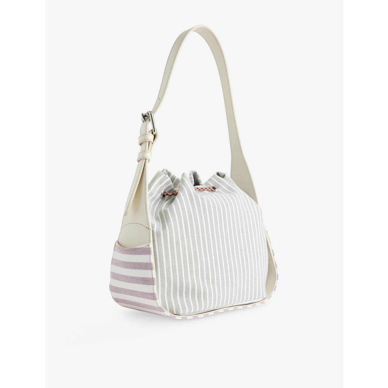 Vivienne Westwood Stacey cotton bucket bag with stripe pattern (British brand)