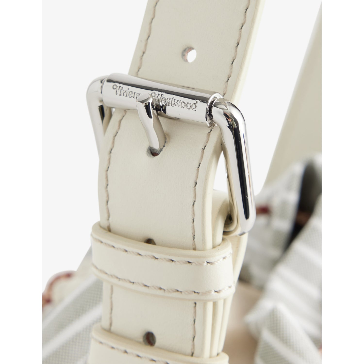 Vivienne Westwood Stacey cotton bucket bag with stripe pattern (British brand)