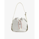 Vivienne Westwood Stacey cotton bucket bag with stripe pattern (British brand)