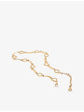 Maje twisted heart chain-link metal belt, imported from the UK