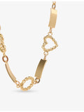 Maje twisted heart chain-link metal belt, imported from the UK