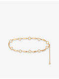Maje twisted heart chain-link metal belt, imported from the UK