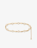 Maje Twisted Heart Chain-Link Metal Belt