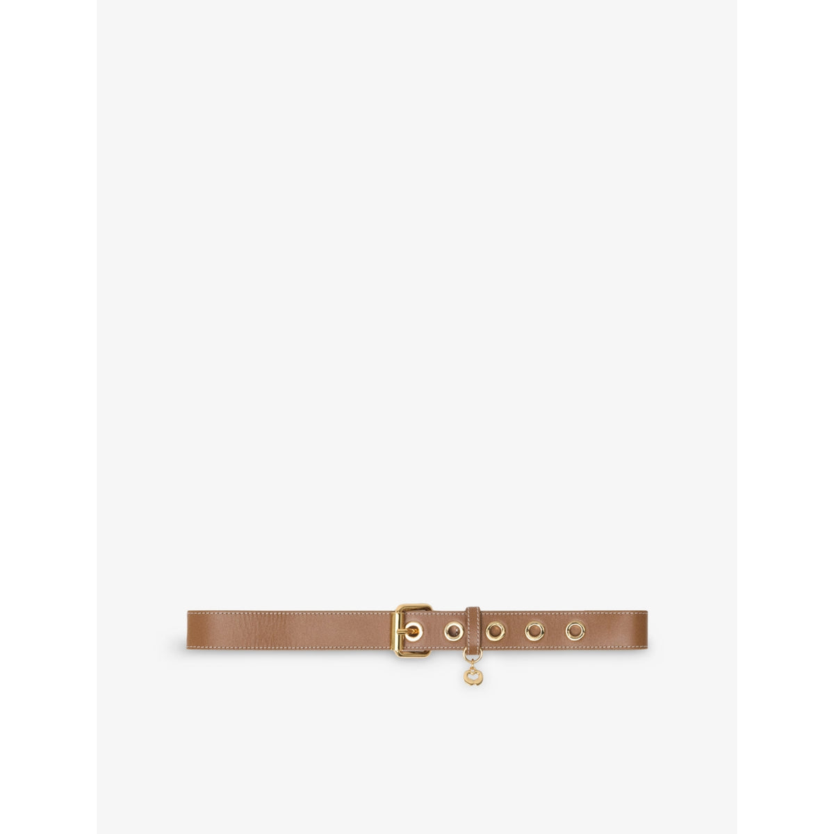 Eyelet Leather Belt - 22