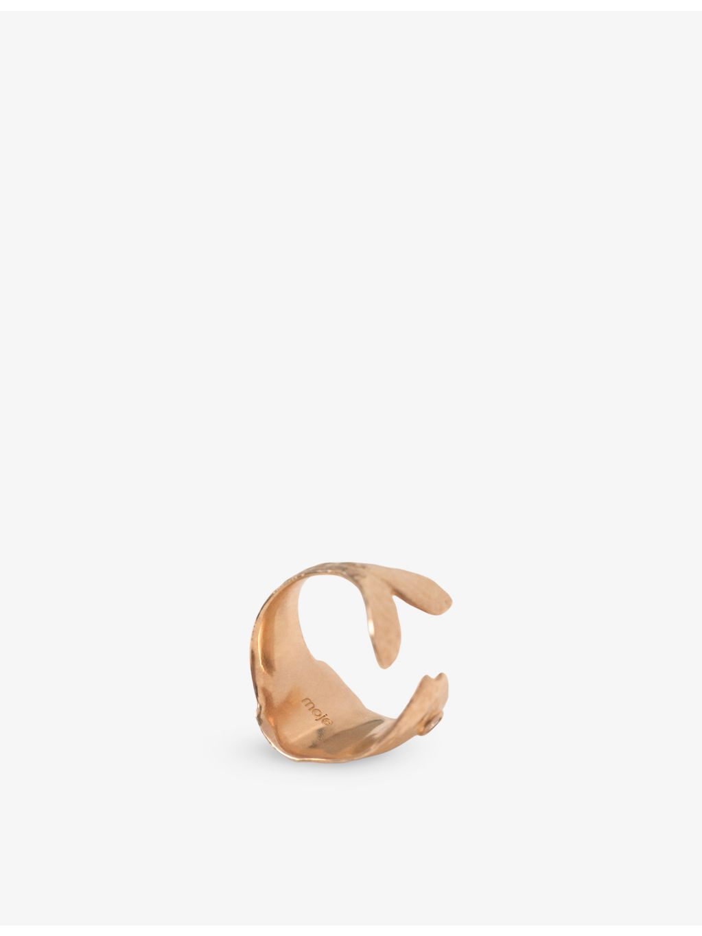 Maje fish rhinestone brass ring - British product