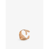 Maje fish rhinestone brass ring - British product