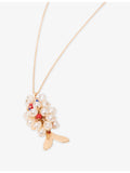 Maje fish motif brass necklace, imported from the UK