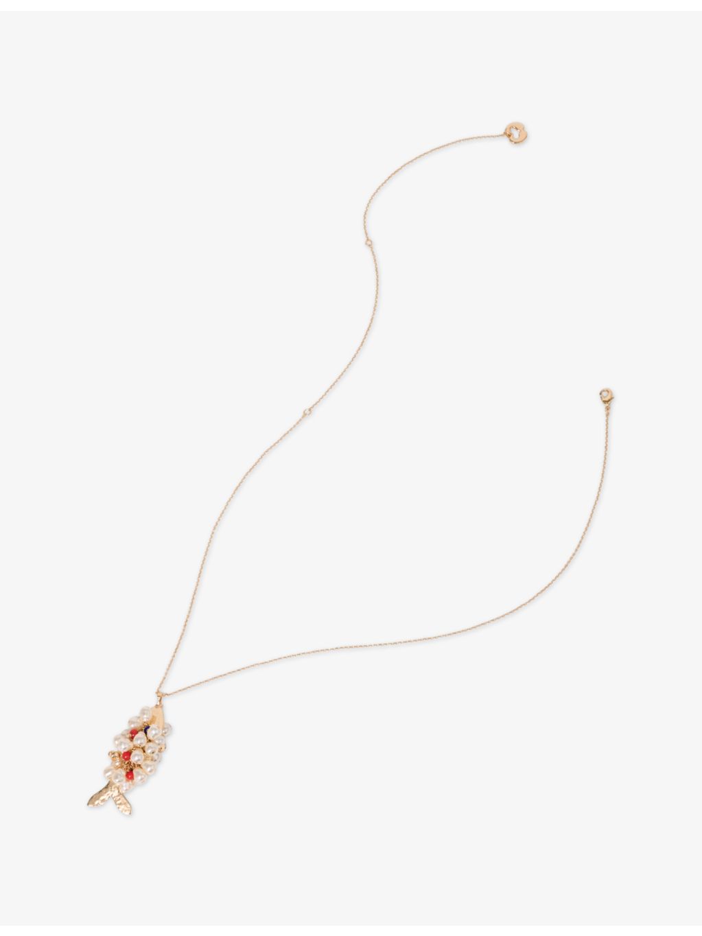 Maje fish motif brass necklace, imported from the UK