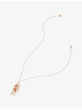 Maje fish motif brass necklace, imported from the UK