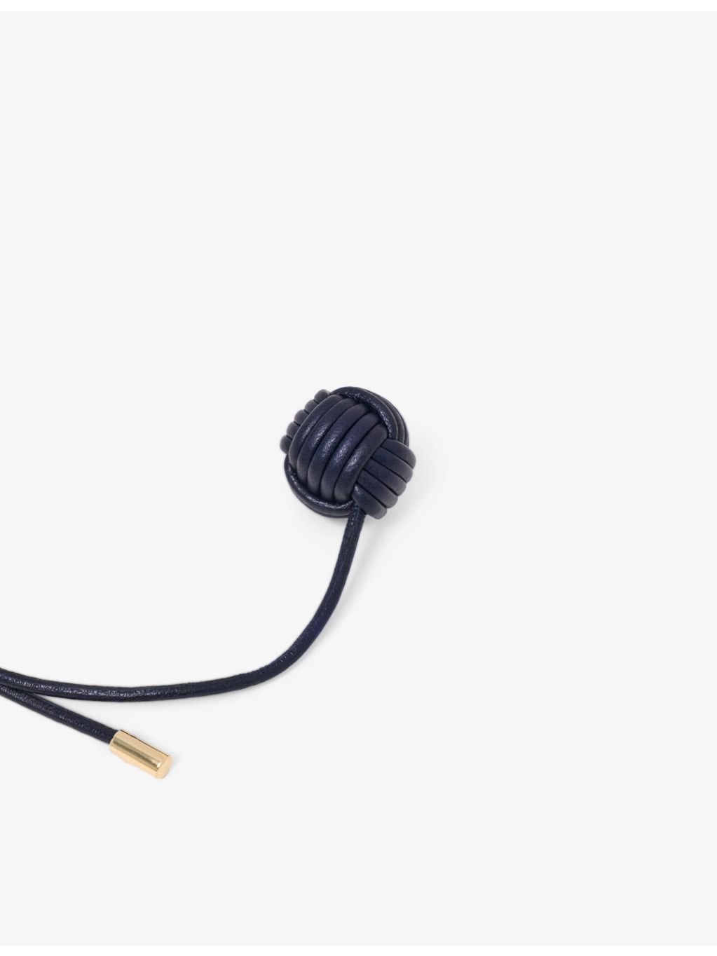 Maje nautical leather bag charm with gold-toned hardware (British brand)