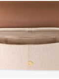 Miss M canvas and leather shoulder bag, UK version
