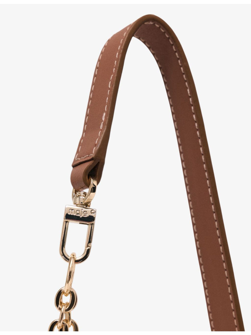 Miss M canvas and leather shoulder bag, UK version