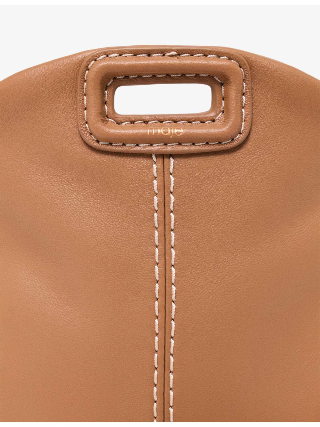 Maje leather bag Miss M Micro with fringing (British brand)