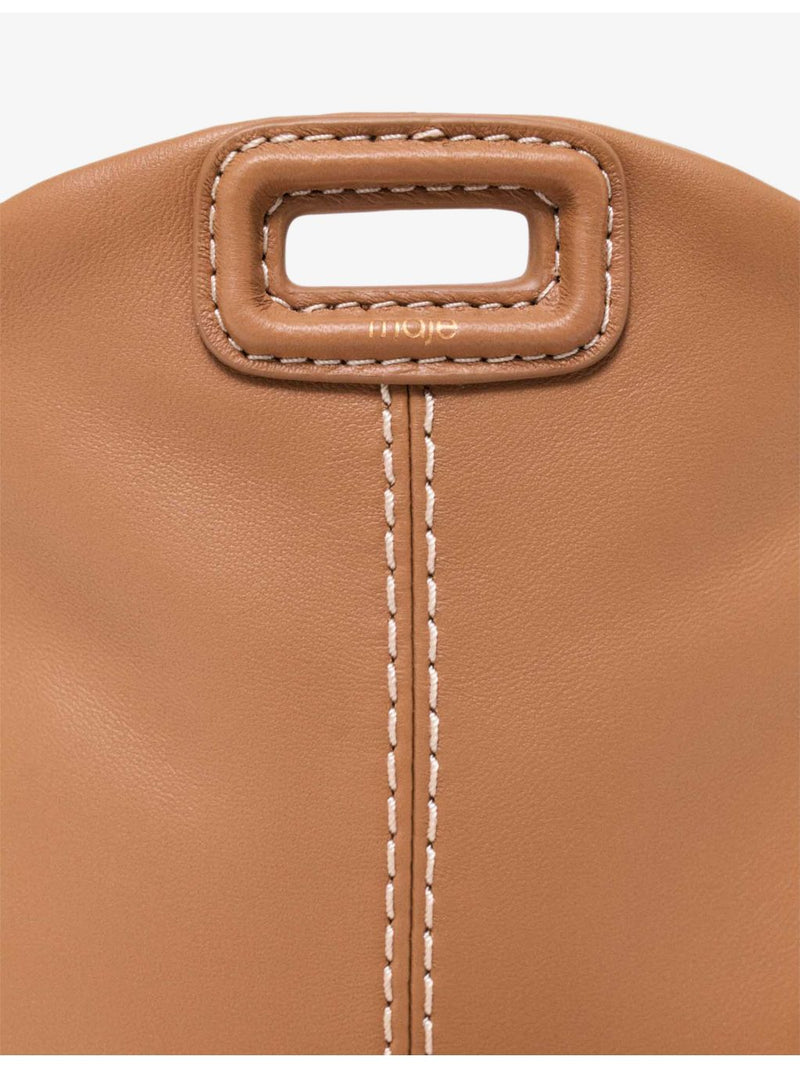 Maje leather bag Miss M Micro with fringing (British brand)