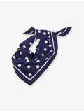 Maje polka-dot silk bandana scarf 58cm square (British brand)