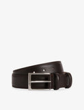 Boggi Milano Branded Buckle Leather Belt