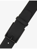 Boggi leather belt with rubberised-logo, UK version