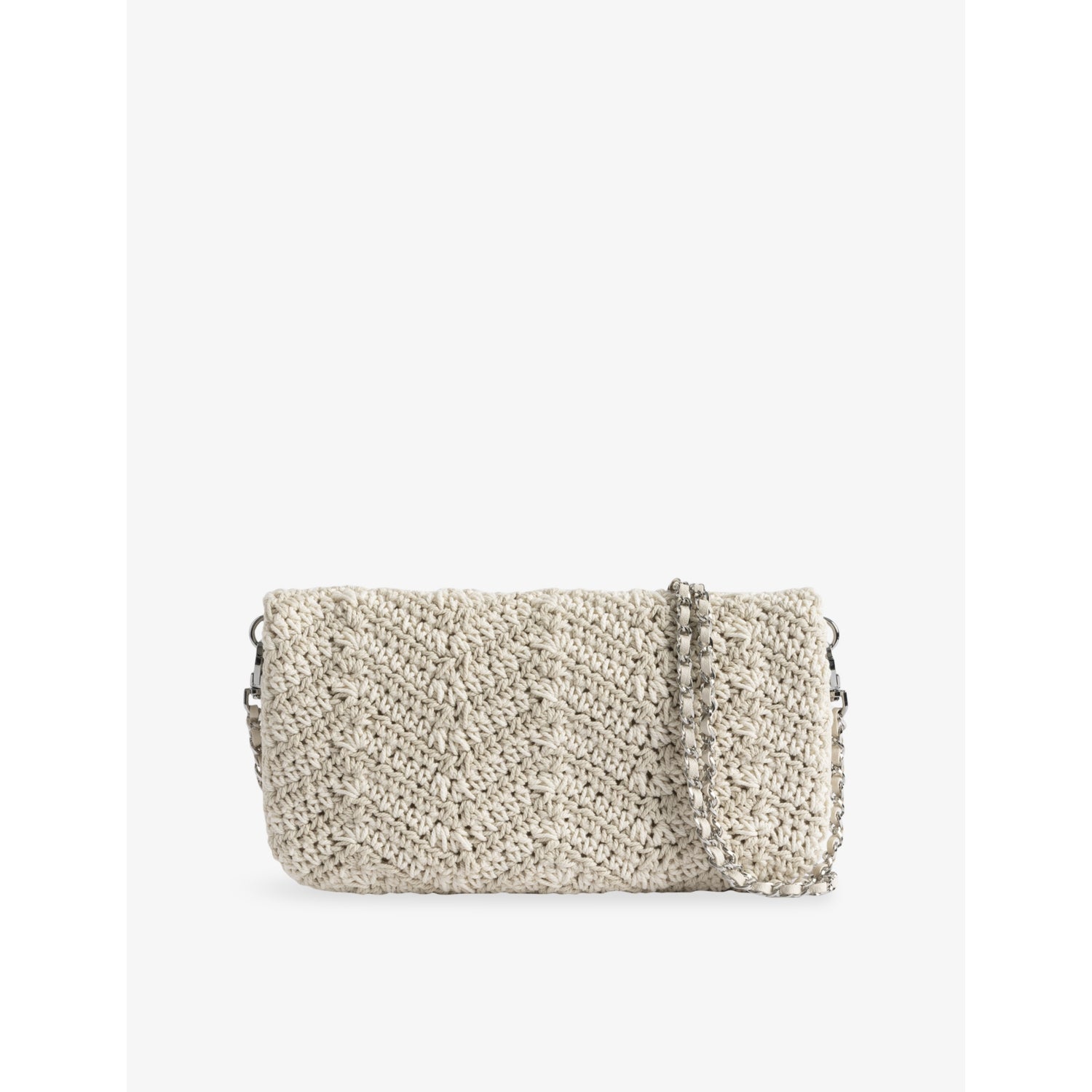 Zadig&Voltaire macramé cotton cross-body bag - British product