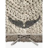 Zadig&Voltaire macramé cotton cross-body bag - British product