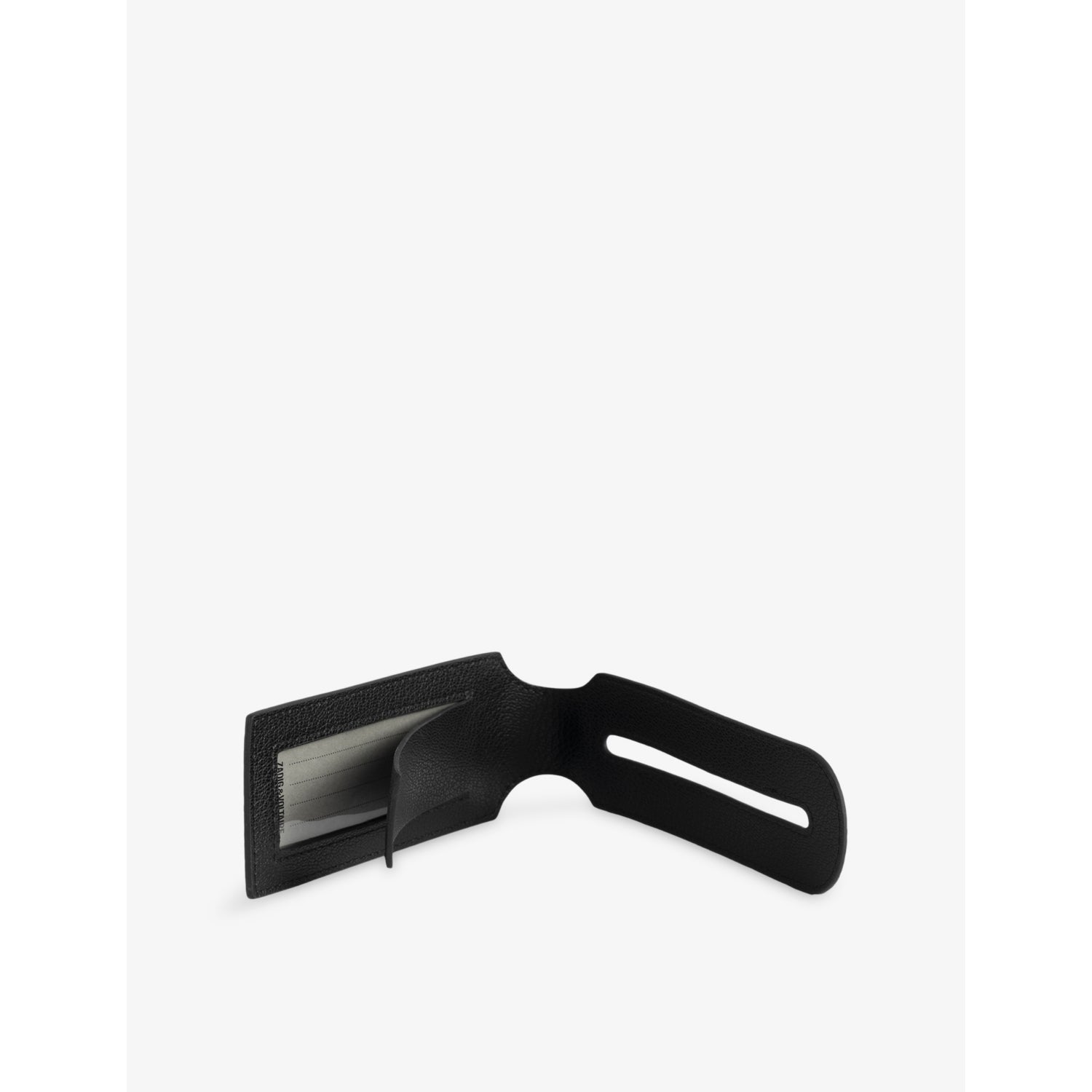 Zadig&Voltaire faux-leather luggage tag with monogram print 27cm, UK version
