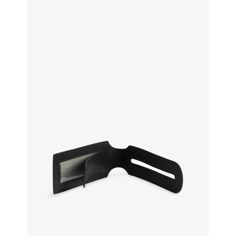 Zadig&Voltaire faux-leather luggage tag with monogram print 27cm, UK version