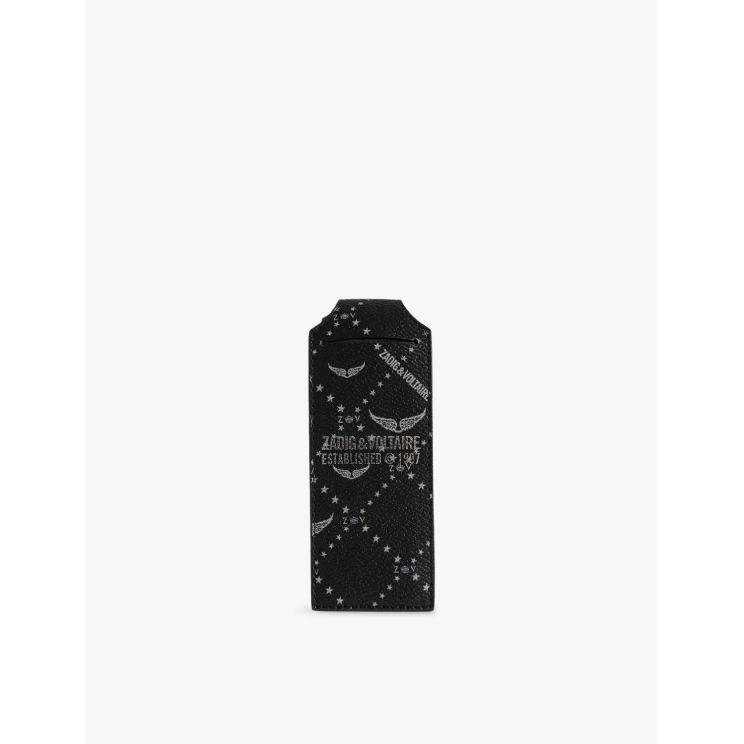 Z Travel Tag Faux-Leather Luggage Tag - BLACK