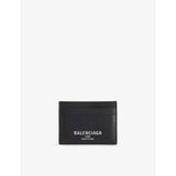 Balenciaga logo-print leather card holder, UK version
