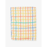Bonniemob rainbow check large muslin swaddle, imported from the UK