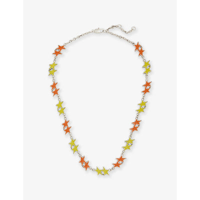 selfridges TwoJeys Melted Stars 925 Sterling Silver-Plated Brass Necklace- Buy online at McGrocer