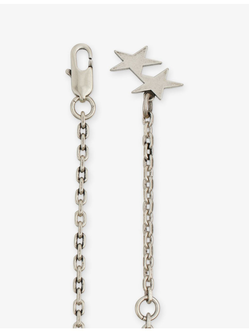 TwoJeys beaded sterling silver-plated brass necklace 48-52cm (British brand)