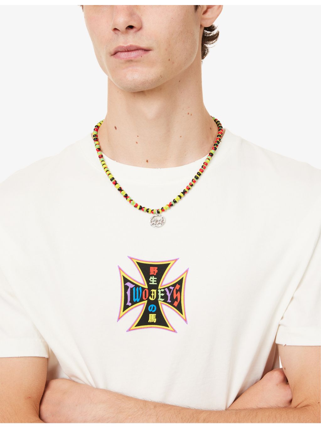 TwoJeys multicolor roller superstar necklace 48-52cm, UK version