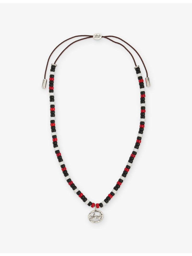 TwoJeys night beaded necklace with glass beads, UK version
