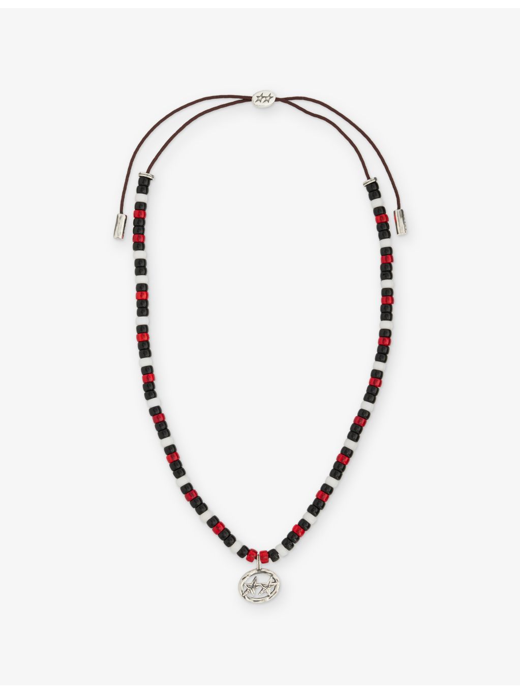 TwoJeys night beaded necklace with glass beads, UK version