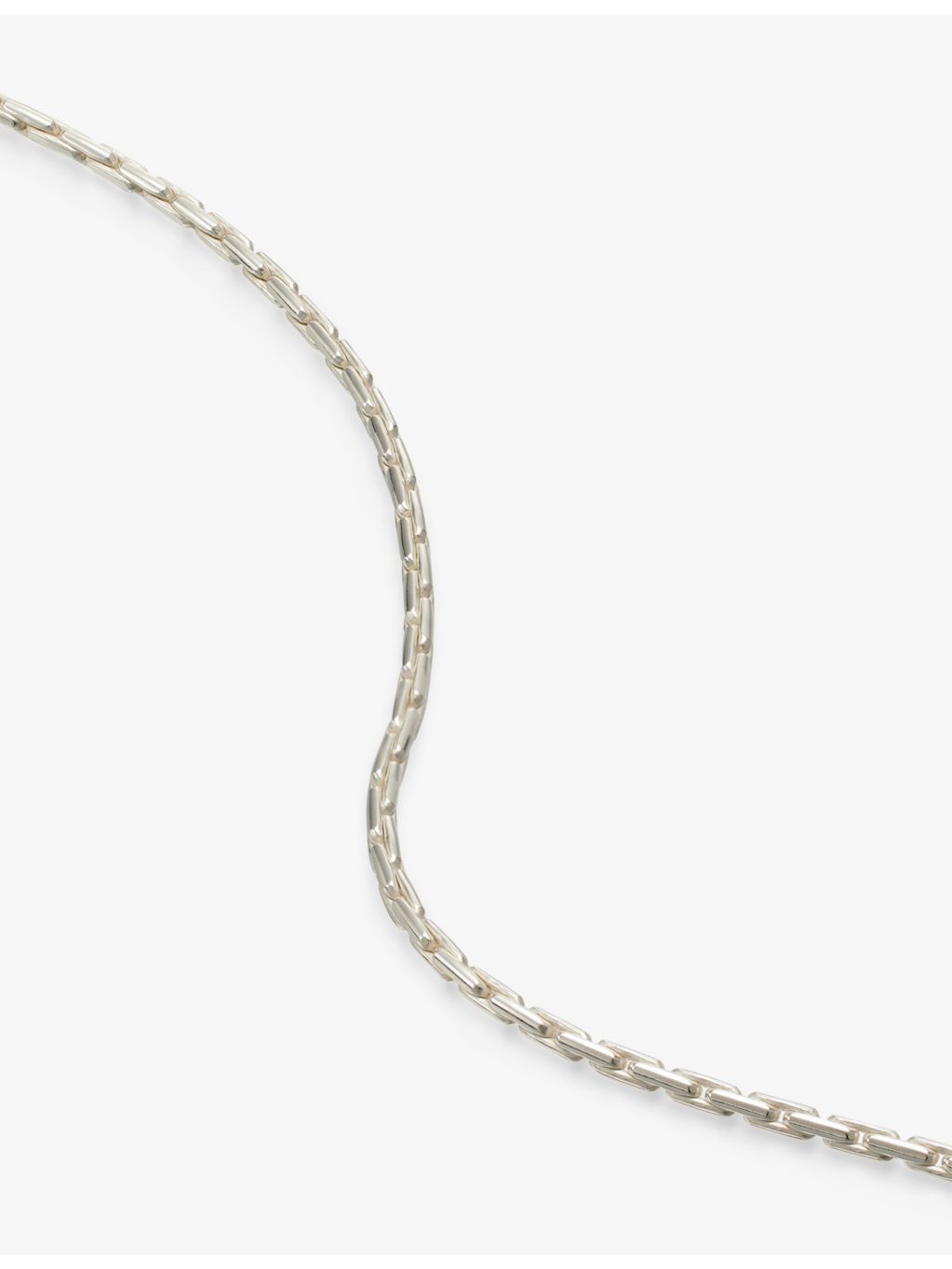 TWOJEYS Cobra chain necklace in sterling silver 52 cm (British brand)