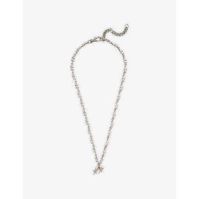 selfridges TWOJEYS Superstar Sterling Silver Plated Brass Necklace- Buy online at McGrocer