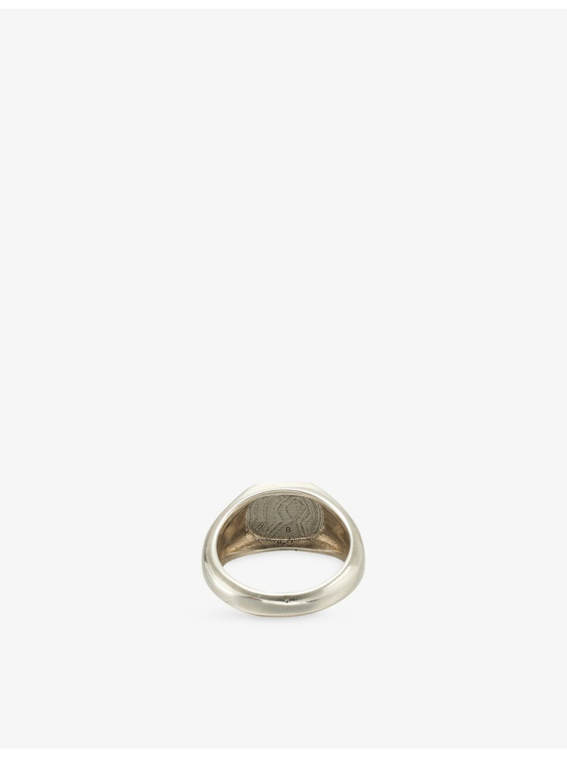 Twojeys Always Lucky sterling-silver plated brass signet ring (British brand)